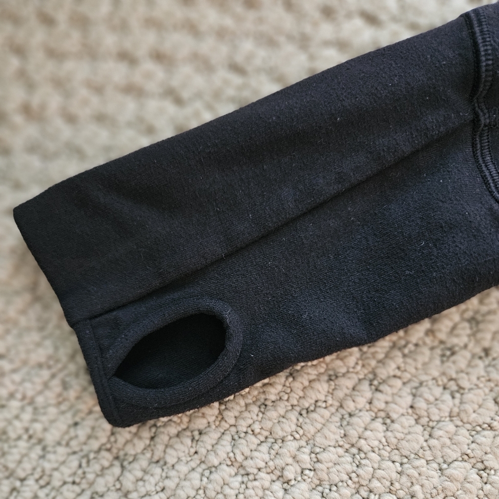 Lululemon Black Hooded Zip-Up Jacket Size 2 - Picture 4 of 9